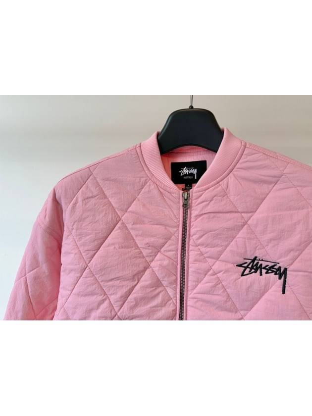 AU Australian Crown Quilted Jacket ST1M0305 Pink WOMENS AU8 10 - STUSSY - BALAAN 3