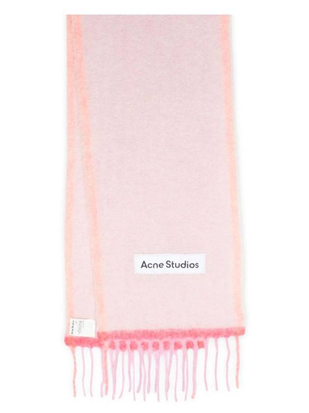 Mohair Wool Fringe Muffler Pink - ACNE STUDIOS - BALAAN 3