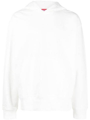 S Macs Megoval D Hoodie White - DIESEL - BALAAN 1