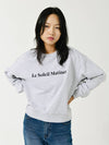 Brushed Options Logo Sweat Shirts MELANGE GRAY - LE SOLEIL MATINEE - BALAAN 6