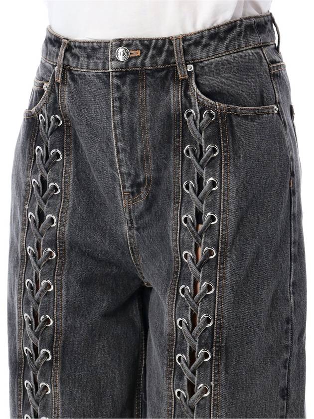 Denim laced leg pant - ROTATE - BALAAN 3