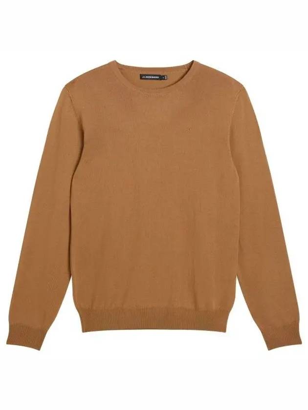 Lyle Merino Crew Neck Knit Top Chipmunk - J.LINDEBERG - BALAAN 2