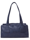 Eco leather square shoulder bag Navy - THE GREEN LAB - BALAAN 8