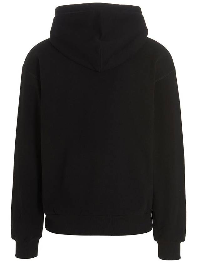 Logo Patch Cotton Classic Hood Black - DOLCE&GABBANA - BALAAN 3