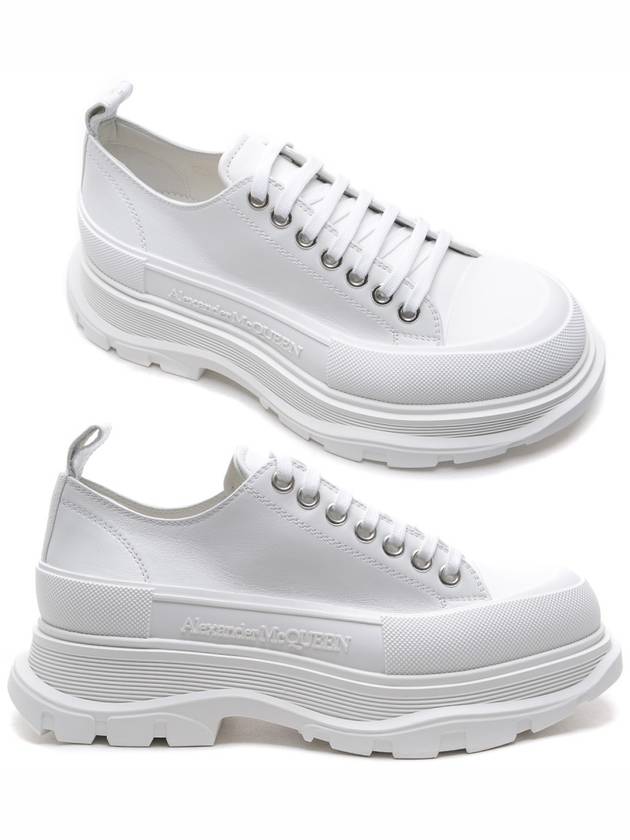 Women's Tread Slick Low Top Sneakers White - ALEXANDER MCQUEEN - BALAAN 2