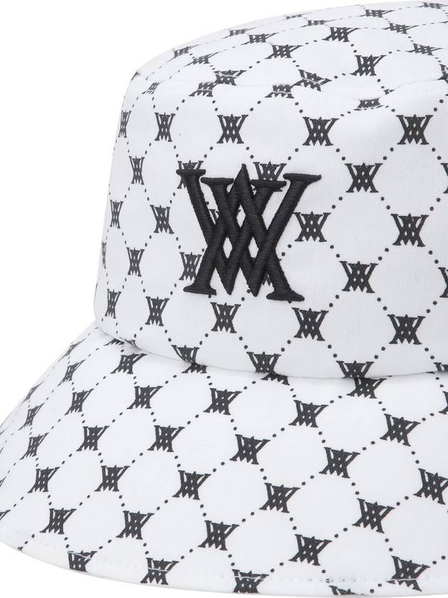 Official UNI MONOGRAM PATTERN BUCKETHAT WH - ANEWGOLF - BALAAN 5