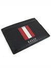 Tar Embossed Leather Card Wallet Black - BALLY - BALAAN 4