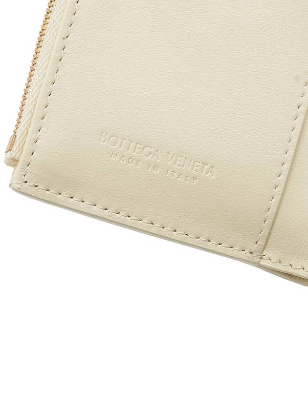 Cassette Tri-Fold Zipper Half Wallet Chamomile - BOTTEGA VENETA - BALAAN 9