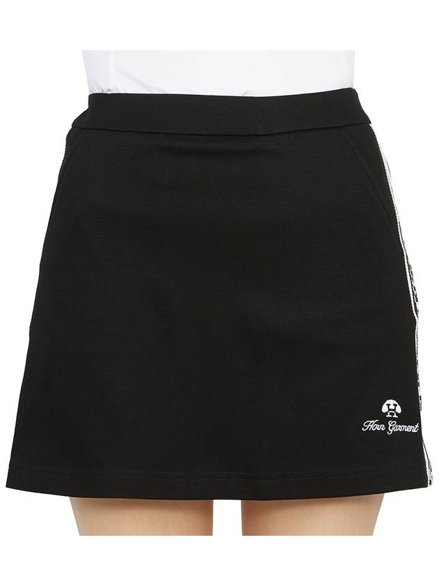 Women's Golf Over Mini Skirt Black - HORN GARMENT - BALAAN 7