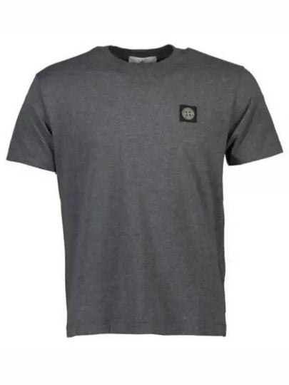 STONE ISLAND Waffen Logo Patch Short Sleeve T-Shirt Gray 771524113 V0M67 - STONE ISLAND - BALAAN