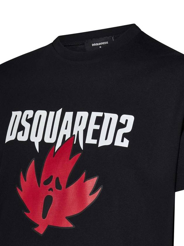 DSQUARED2 Ghost Maple Leaf T-Shirt - DSQUARED2 - BALAAN 3