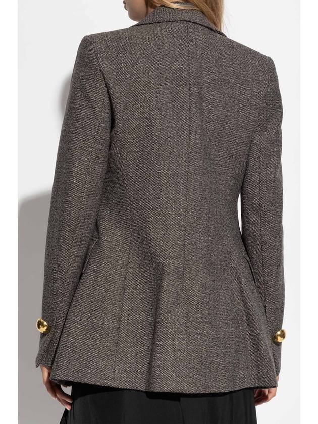 Ami Alexandre Mattiussi Blazer With Pockets, Women's, Grey - AMI - BALAAN 4