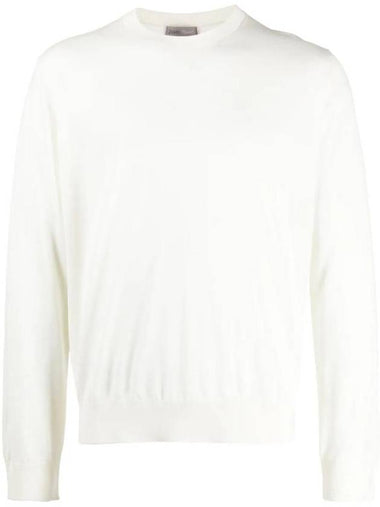 Virgin Wool Knit Top White - HERNO - BALAAN 1