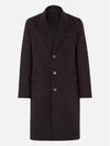 Men's FF Motifwool Single Coat Black Grey - FENDI - BALAAN 2