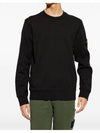 Compass Patch Cotton Sweatshirt Black - STONE ISLAND - BALAAN 3