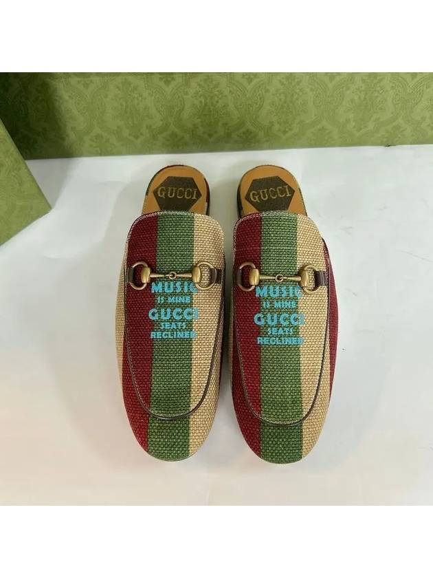 Striped Canvas Bloafers - GUCCI - BALAAN 8