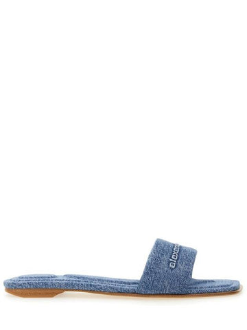 DENIM "VY" SLIPPER - ALEXANDER WANG - BALAAN 1