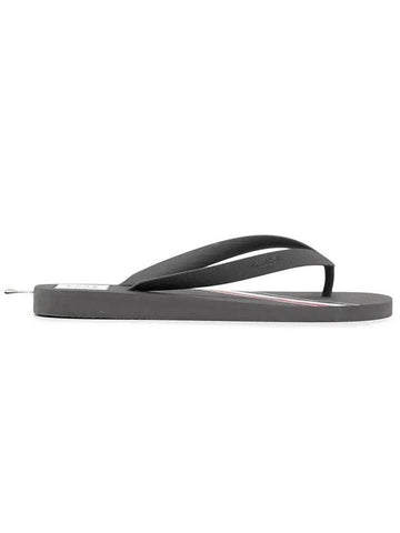 three stripe flip flops gray - THOM BROWNE - BALAAN.