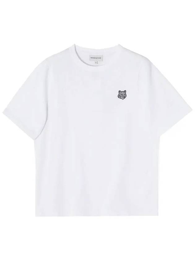 Bold Fox Head Patch Short Sleeve T-Shirt White - MAISON KITSUNE - BALAAN 4