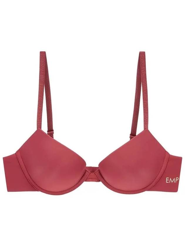 UNDERWEAR Women s Metallic Logo Bonding Seamless Push Up Bra Dark Red - EMPORIO ARMANI - BALAAN 1