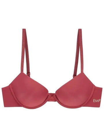 UNDERWEAR Women s Metallic Logo Bonding Seamless Push Up Bra Dark Red - EMPORIO ARMANI - BALAAN 1