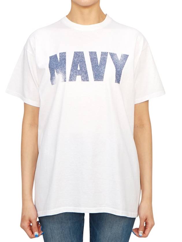 Navy short sleeve t shirt white - WILD DONKEY - BALAAN 2