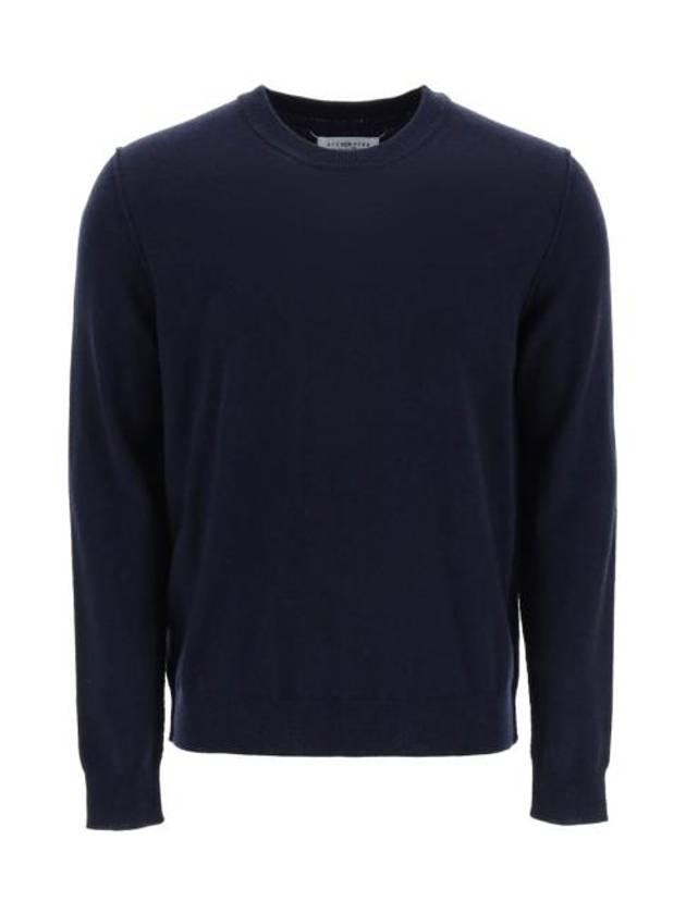 Crew Neck Cashmere Knit Top Navy - MAISON MARGIELA - BALAAN 2