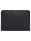 Document Leather Large Clutch Bag Black - CELINE - BALAAN 2