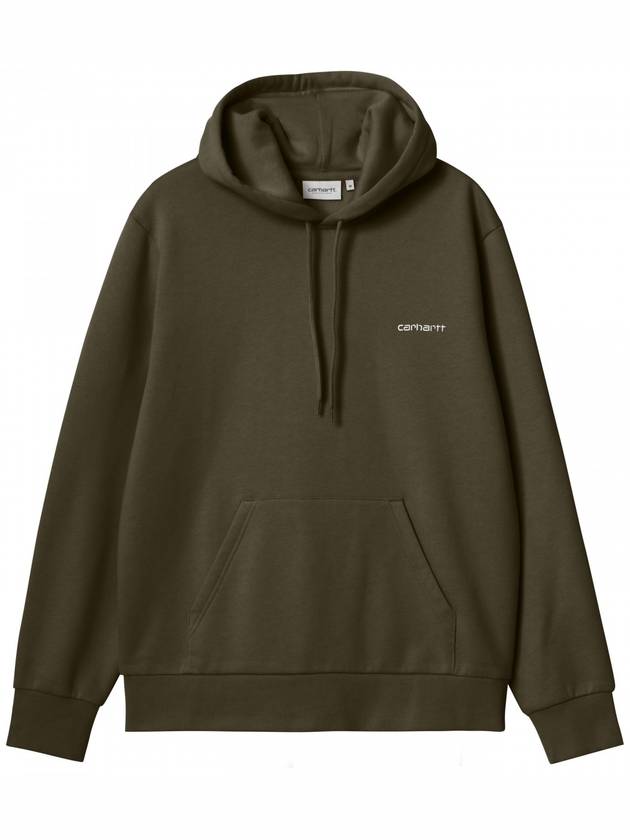 Script Embroidery Hoodie Green - CARHARTT WIP - BALAAN 1