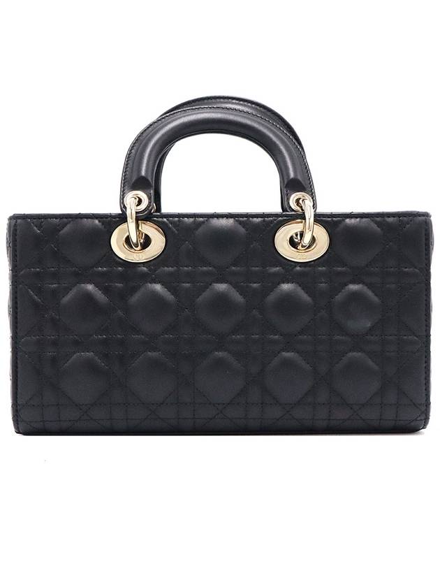 Women s Dior Christian M0540ONGE M900 Black Cannage Lambskin Gold LADY D JOY Dejoy Medium 2WAY gt bag Gangbuk used luxury goods - DIOR - BALAAN 6