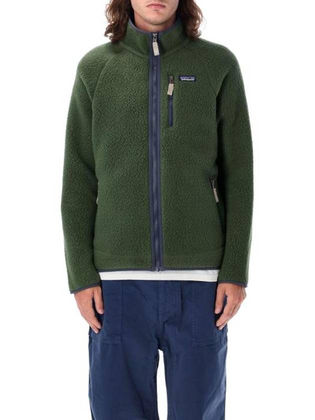 Fleece Retro Zip-Up Jacket Green - PATAGONIA - BALAAN 1