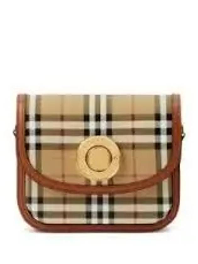 Elizabeth Check Pattern Small Cross Bag Beige - BURBERRY - BALAAN 2