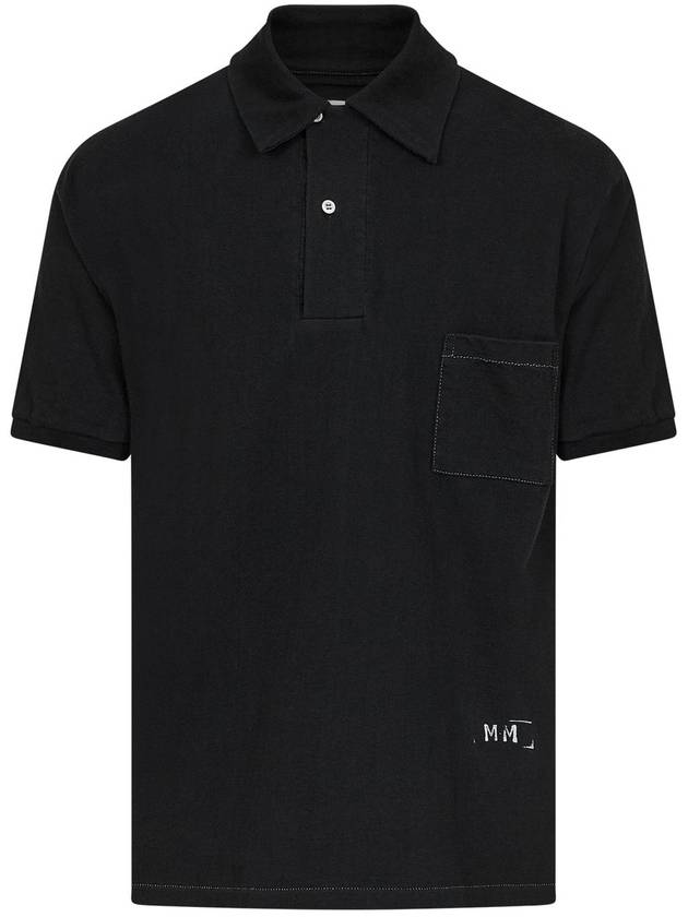 logo-print polo shirt - MAISON MARGIELA - BALAAN 1