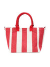 Easy Shopper Stripes Tote Bag Red - GANNI - BALAAN 4