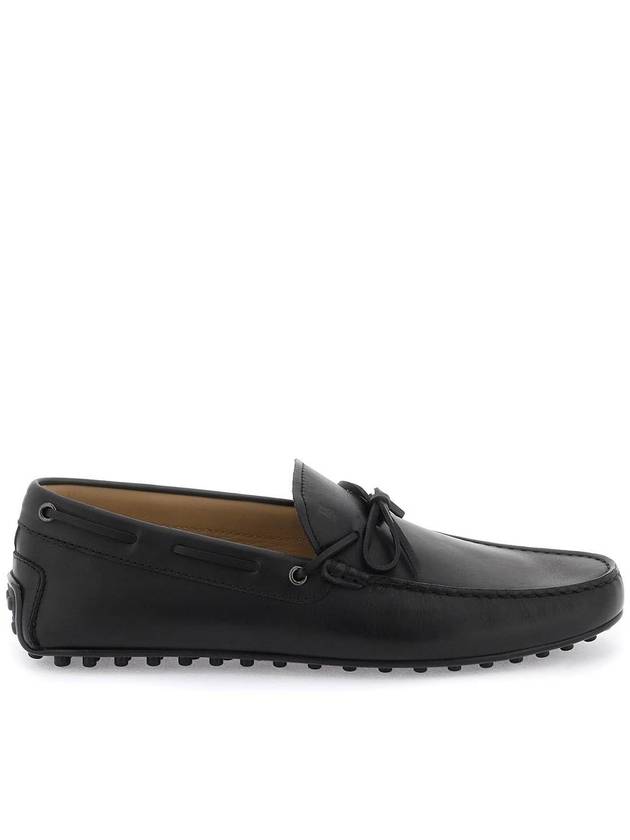 City Gommino Leather Driving Shoes Black - TOD'S - BALAAN 1