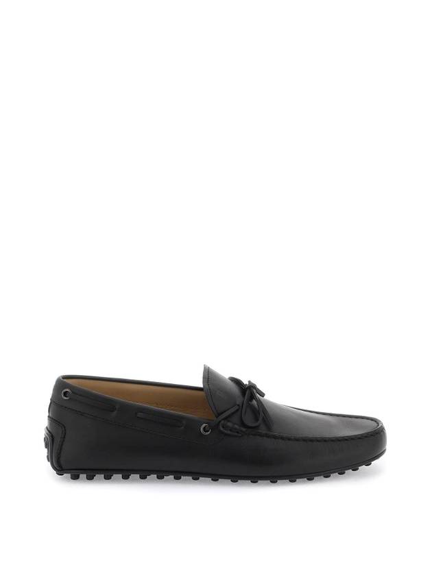 City Gommino Leather Driving Shoes Black - TOD'S - BALAAN 1