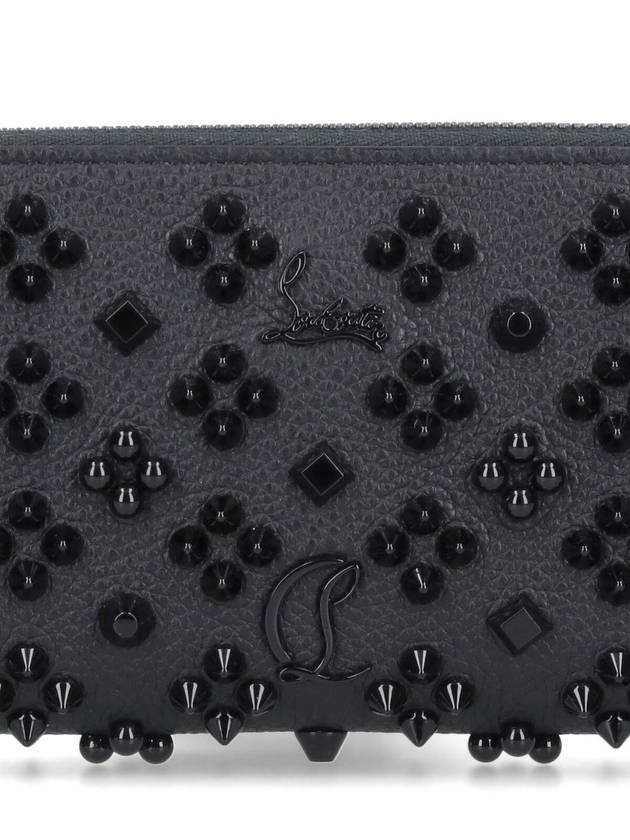 Panettone Zipper Long Wallet Black - CHRISTIAN LOUBOUTIN - BALAAN 5