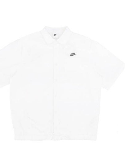 Club Oxford Short Sleeve Shirt White - NIKE - BALAAN 2