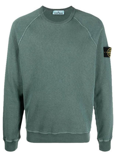 Wappen Patch Round Sweatshirt Blue Green - STONE ISLAND - BALAAN 1