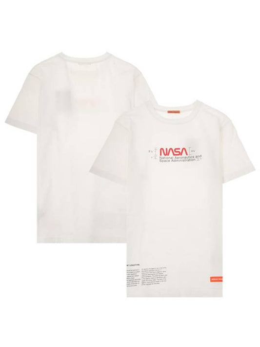 Nasa Manual Regular Fit Short Sleeve T-Shirt White - HERON PRESTON - BALAAN 2