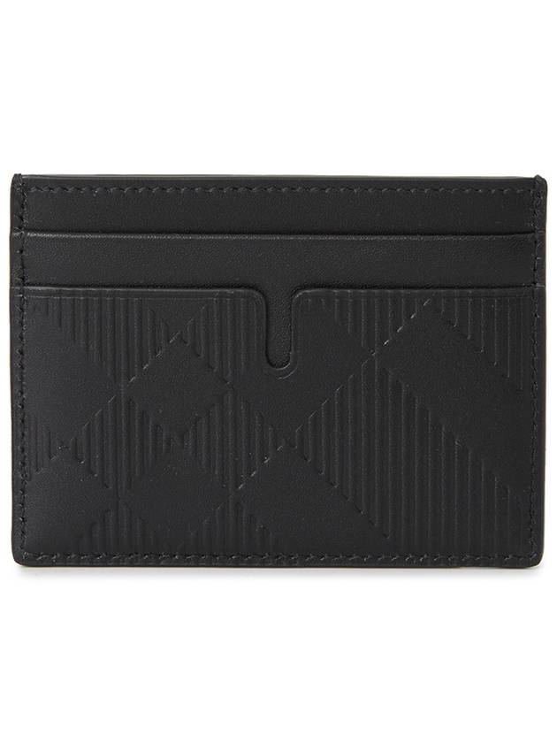 Check Quilted Card Wallet Black - BURBERRY - BALAAN 3