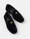 Velvet Loafers Black - PRADA - BALAAN 2