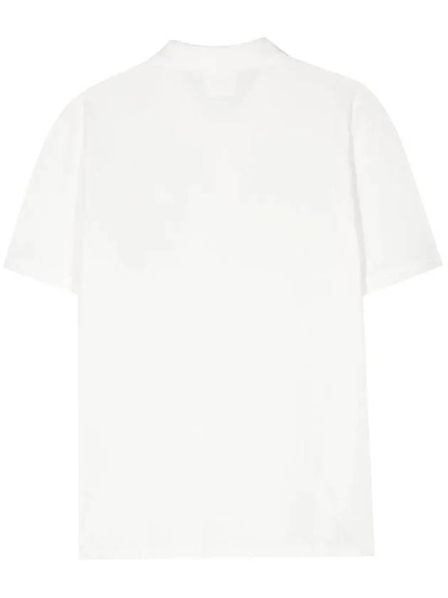 Stretch Piquet Regular Polo Shirt White - CP COMPANY - BALAAN 4