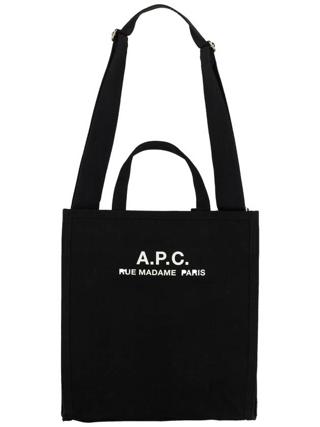 Recovery Logo Printing Cotton Tote Bag Black - A.P.C. - BALAAN 6