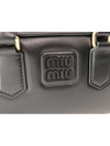 Arcadie Leather Shoulder Bag Black - MIU MIU - BALAAN 4