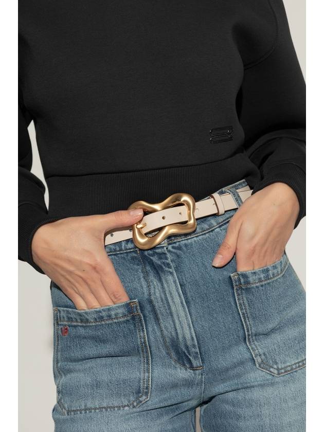 Rag & Bone  Leather Belt Greige, Women's, Cream - RAG & BONE - BALAAN 2