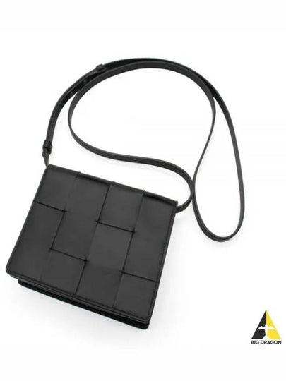 Intrecciato Small Cassette Cross Bag Black - BOTTEGA VENETA - BALAAN 2