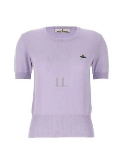 Bea Embroidery Logo Knit Top Lavender - VIVIENNE WESTWOOD - BALAAN 2