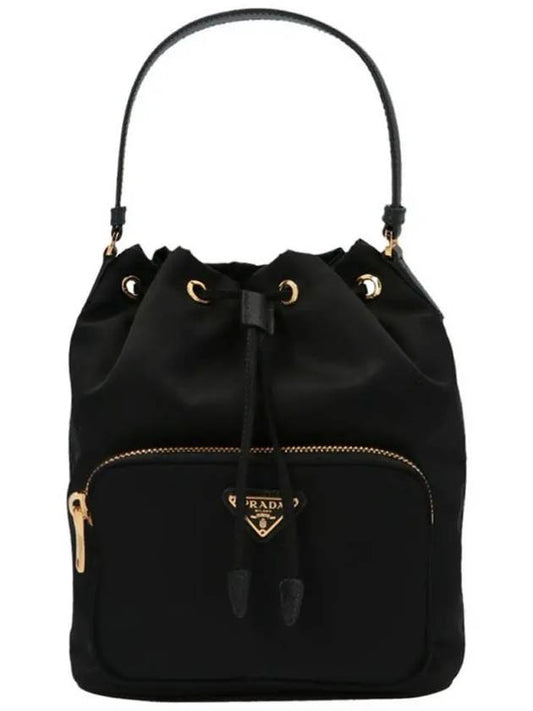 Duet Re-Nylon Bucket Bag Black - PRADA - BALAAN 2