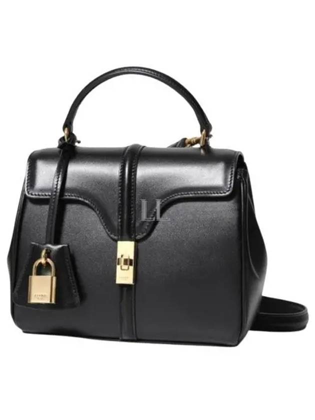 16 Calfskin Mini Shoulder Bag Black - CELINE - BALAAN 2